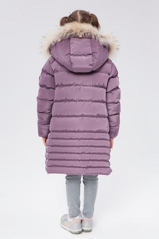 Benitto Kids Benittokids Kız Çocuk Natürel Kürklü Kaban 51301-Mor