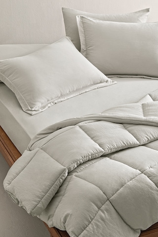 Puffy Mabel Çift Kişilik Comfort Uyku Seti - Açık Gri