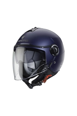Caberg Riviera V4 Matt Blue Güneş Vizörlü Yarım Açık Motosiklet Kaskı Lacivert