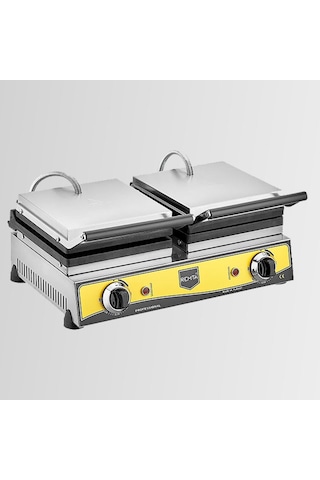 Remta W15 Sanayi Tipi Döküm Çiftli Çiçek Model 21 Cm Çap Waffle Makinası Elektrikli
