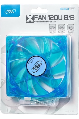 Deep Cool Xfan 120U B/B Yesıl Uzerıne Yesıl Ledlı Kasa Fanı 120Mm