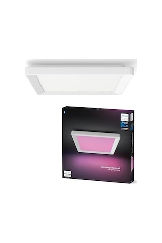 30x30 Cm Boyutunda Beyaz Slim Kare Tavan Paneli 124-Pembe