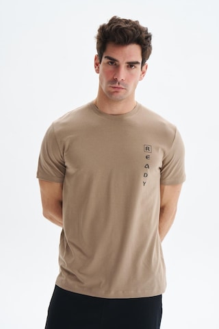 Arma Erkek Regular Fit Yazı Baskılı Süprem Bisiklet Yaka Tişört Y29344472402 Gri-bej G8 Gri