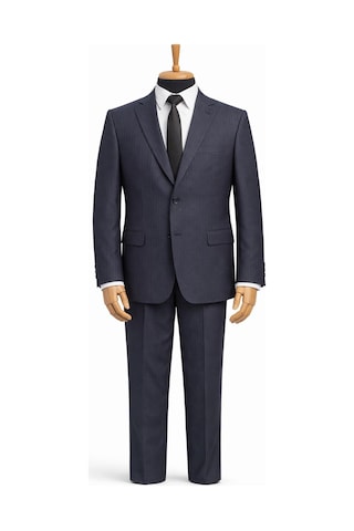 Dekosan Erkek Regular Fit Baba Çizgili Takım Elbise - 7554 Lacivert