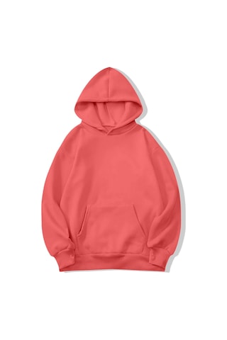 Brz Collection Unisex Oversize Basic Hoodie Koyu Pembe