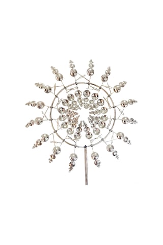 Yunboo Rüzgar Gücüyle Dönen Metal Bahçe Dekorasyonu - 31 Cm Çapında Parlak Rüzgar Gülü