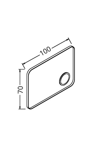 Anemon 100 Cm Mercekli Buğu Önleyici Led Ayna Siyah