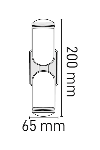 Maxled Alüminyum Dış Mekan Led Aplik 3000k Mx-4353 Siyah