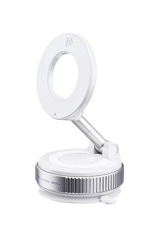 Ekılıf - Telefon Tutucu K007 360 Derece Dönebilen Vakum Özellikli Magnetik Telefon Tutucu - Beyaz - T36061 Beyaz