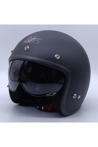 Nikko N313 Yarım Chopper Güneş Vizörlü Kask
