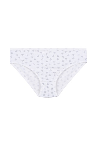 Koza İç Giyim Kız Çocuk 6'lı Desenli Slip 1050-01 Beyaz