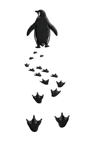 Vexor Erkek T-shirt Nihilist Penguen Baskılı Bisiklet Yaka Kısa Kol Yazlık Tişört - Beyaz Çok Renkli
