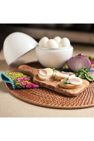 Didadodo Mikrodalga 4-6 Yumurta Tencere Haşlanmış Kazan Ev Mutfak Aracı, Mükemmel Yumurta Haşlama Lacivert