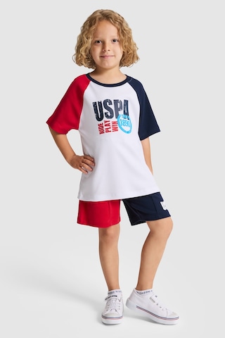 U.S. Polo Assn. Erkek Çocuk Kırmızı Tişört 50327037-vr171 Basıc Kırmızı