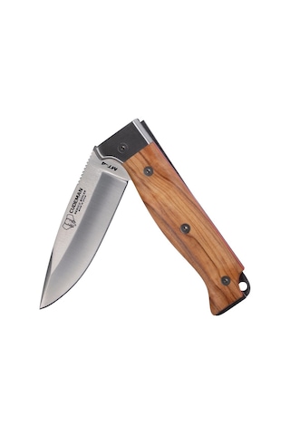 Cudeman 384-lf Mt-4 Natural Olive Zeytin Saplı Deri Kılıflı Çakı