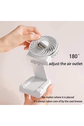 Aktif Soğutma Teknolojisi İle Mini El Fan, Seyahat İçin Küçük Fan, Icecompress Face Fan