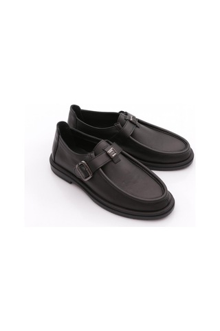 Dgn 500 Kadin Loafer Ayakkabi Siyah Napa