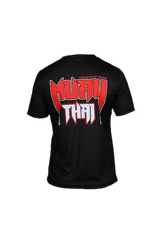 Dosmai Dijital Baskılı Muay Thai Spor T-shirt Siyah Mtt118