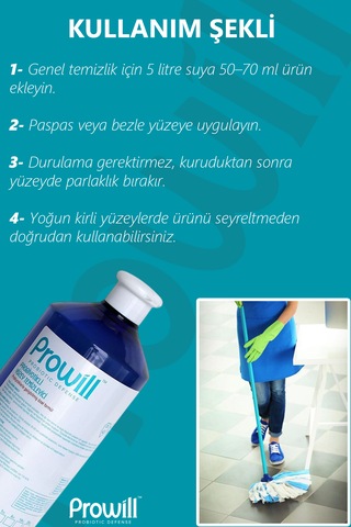 Probiyotikli Yüzey Temizleyici 1 Lt Derinlemesine Ve Uzun Süreli Temizlik Tekli