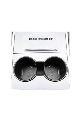 Tesla Model 3/y Merkezi Kontrol Gösterge Paneli Su Bardağı Sınırlayıcı Su Bardağı Tutucu Siyah