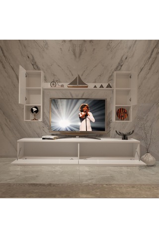 Decoraktiv Eko 5dab Mdf Std Tv Ünitesi Tv Sehpası Beyaz