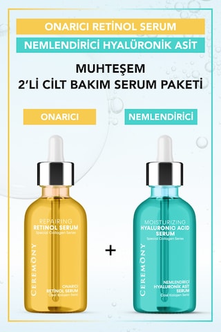 Ceremony Hyaluronik Asit + Retinol Serum 2 x 30 ML