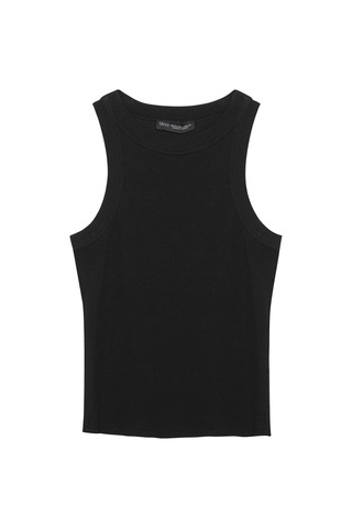 Ollacollection Halter Yaka Basic Fitilli Atlet Siyah