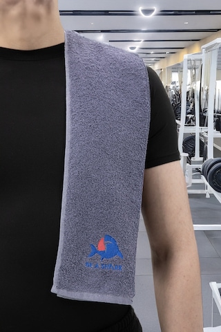 Sporcu Antrenman Havlusu Gym Fitness Plates Boks Tenis Spor Havlu Antrasit