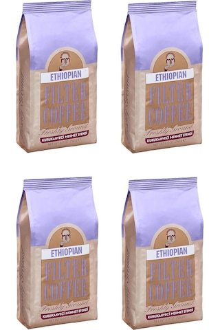 Kurukahveci Mehmet Efendi Ethiopian Filtre Kahve Öğütülmüş 250 Gr X 4 Adet Öğütülmüş