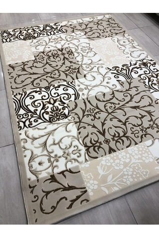 Flora Halı Elit 0129 A Bej 165X230 Krem Kahve 4 M2 Halı !