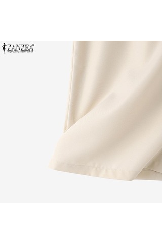 Haki Zanzea Kadın Günlük Yüksek Bel Bölünmüş Etek Midi Etekler Haki