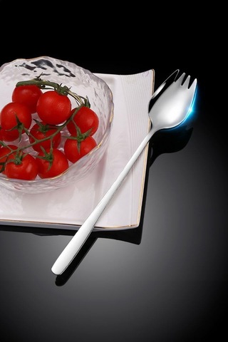 304 Çelik Silver Çatallı Kaşık Sofra Salata Tatlı Meyve Çatalı Cin751by Çok Renkli