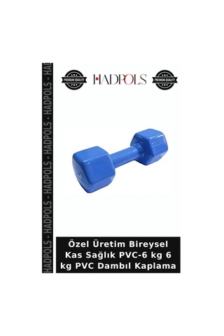 Özel Üretim Bireysel Kas Sağlık Pvc-6 Kg 6 Kg Pvc Dambıl Kaplama