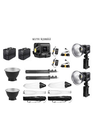 Yongnuo Ynlux100-rgb Led Işık 2'li Lantern Softbox Set