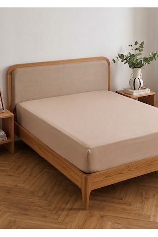 Bella Maison Supreme Çift Kişilik Lastikli Çarşaf Vizon 160x200x35 Cm Vizon