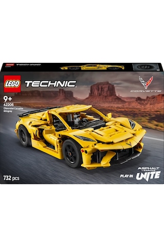 LEGO® Technic Chevrolet Corvette Stingray 42205 - 9 Yaş ve Üzeri Çocuklar için Spor Araba İçeren Oyuncak Yapım Seti (732 Parça)