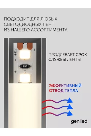 Geniled Led Şerit İçin Alüminyum Esnek Profil 1m 3 Adet 231830481 Beyaz