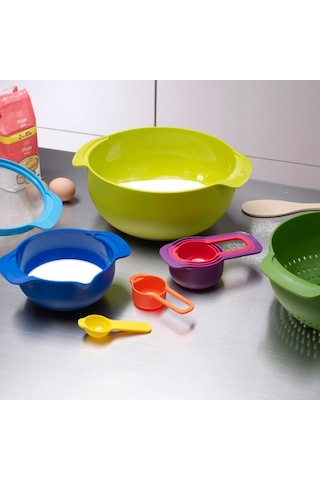 Joseph Joseph Nest™ 9 Plus Karıştırma Kase Seti - Çok Renkli