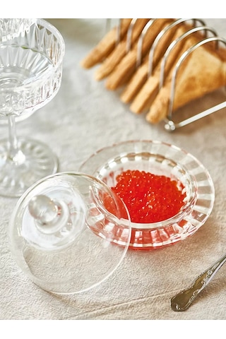 Roomi Kapaklı Cam İkra Küresi 130 Ml, Limonluk, Reçellik. 240527097 Beyaz