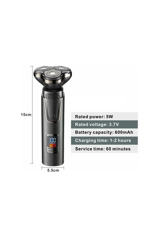 Jasper JPR 3600 Blackstone 3 Başlıklı Dijital Ekranlı Islak Kuru