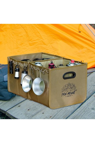 Homyl Açık Hava Kamp Saklama Çantası Pişirme Gereçleri Haki Haki