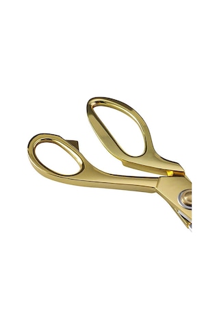 Profesyonel Metal Terzi Makası Altın Renkli Büyük Boy 26 CM