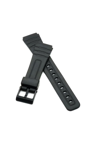 Casio F 91 Modeli Uygun Siyah Silikon Saat Kordonu Siyah
