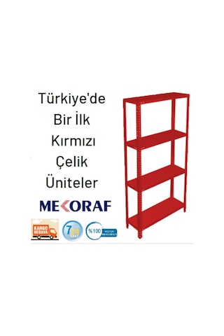 Mekoraf Mekoraf Kırmızı 31X93Cm Ve 43X93Cm Tek Ve Çift Üniteler