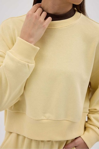 Buly Cozy Bisiklet Yaka Sweatshirt Butter Sarı