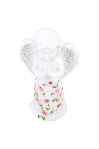 Yunboo Güneş Enerjili Reçine Melek Heykeli: Dış Mekan Bahçe Dekorasyonu, Su Geçirmez Isı Işığı, Gündüz Şarjlı Akşam Otomatik Açılır