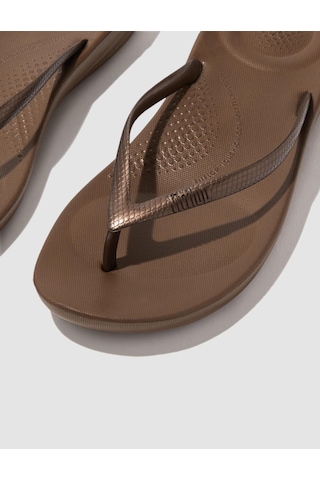 Fitflop Iqushıon Ergonomıc E54 Bronz Kadın Parmak Arası Terlik Bronz