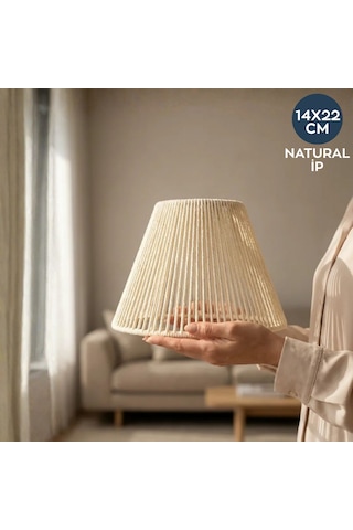 Homing Natural Abajur Başlığı Krem