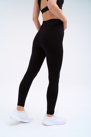 Normal People Lea - Yüksek Bel Toparlayıcı Tayt Activefit Kumaş Siyah