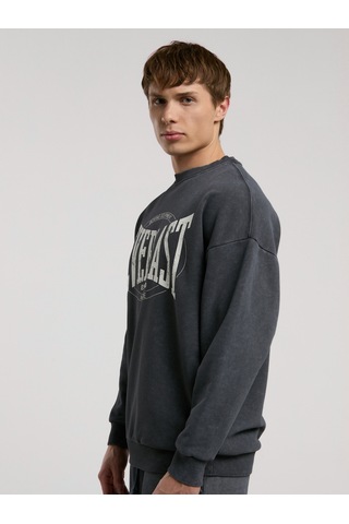 Everlast Authentic Boxing Oversize Antrasit Erkek Sweatshirt Antrasit